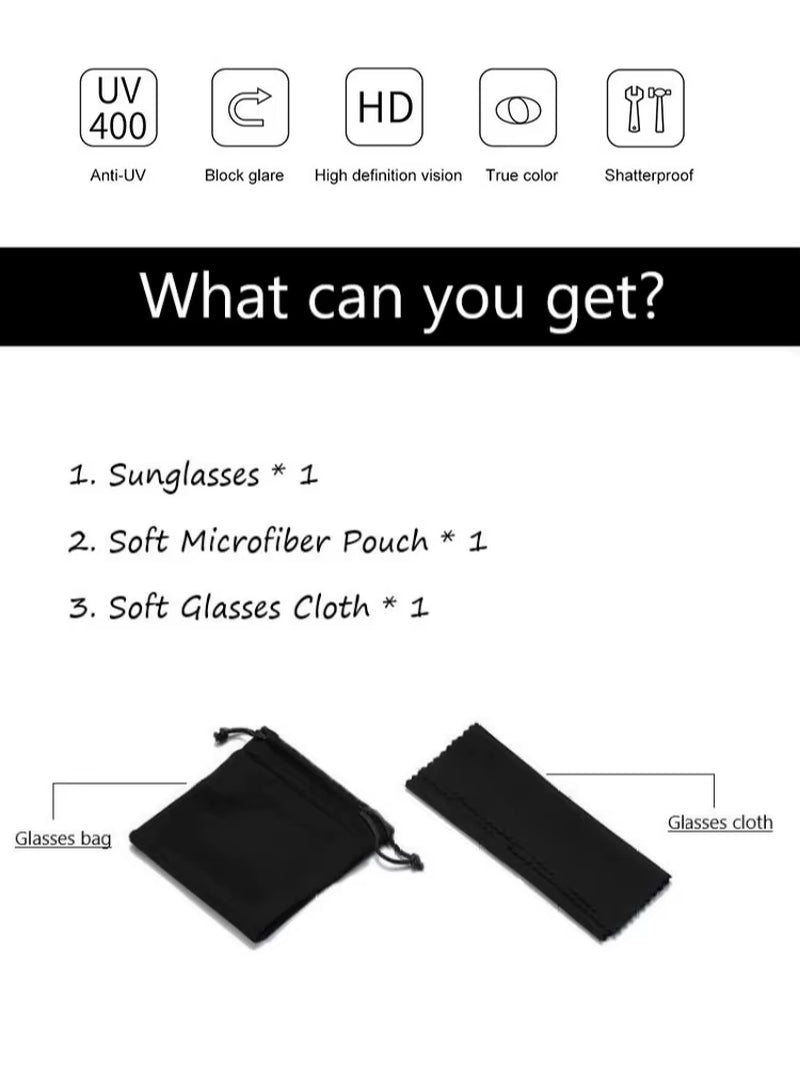 Trend Classic Retro Square Sunglasses Women Oversized Sunglasses Women/Men Retro Sunglasses Lentes De Sol Mujer